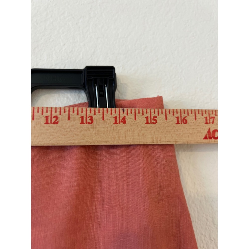 Lagenlook Linen Boho Rafaella Coral 100% Linen Mermaid Midi Skirt Size 10 - Picture 6 of 7